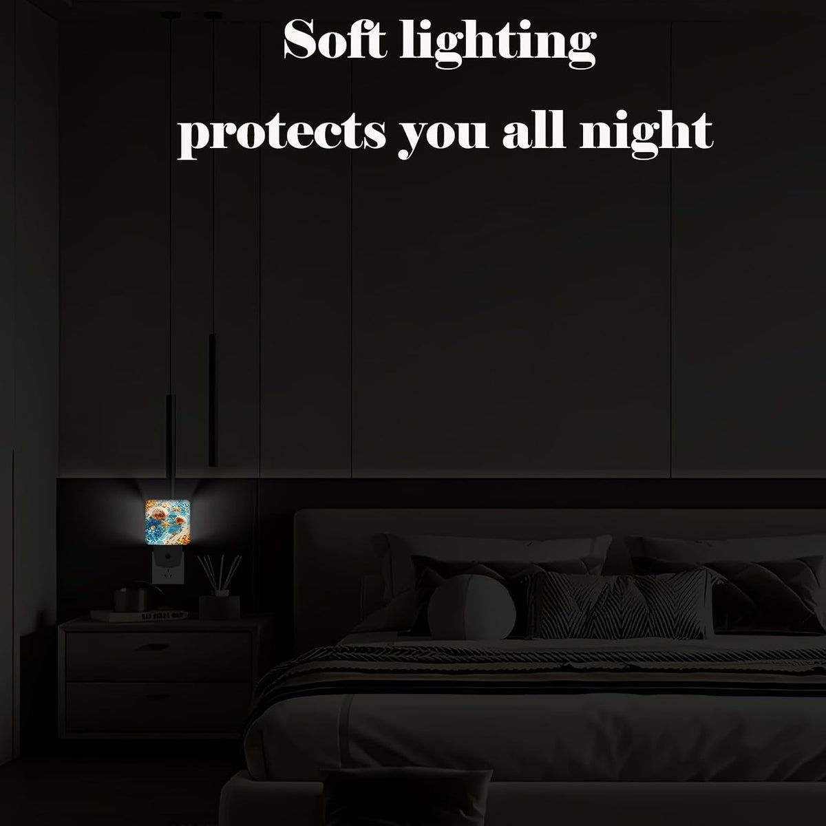1.24"D x 2.95"W x 4.95"H night lights & ambient lighting, alternate view 5