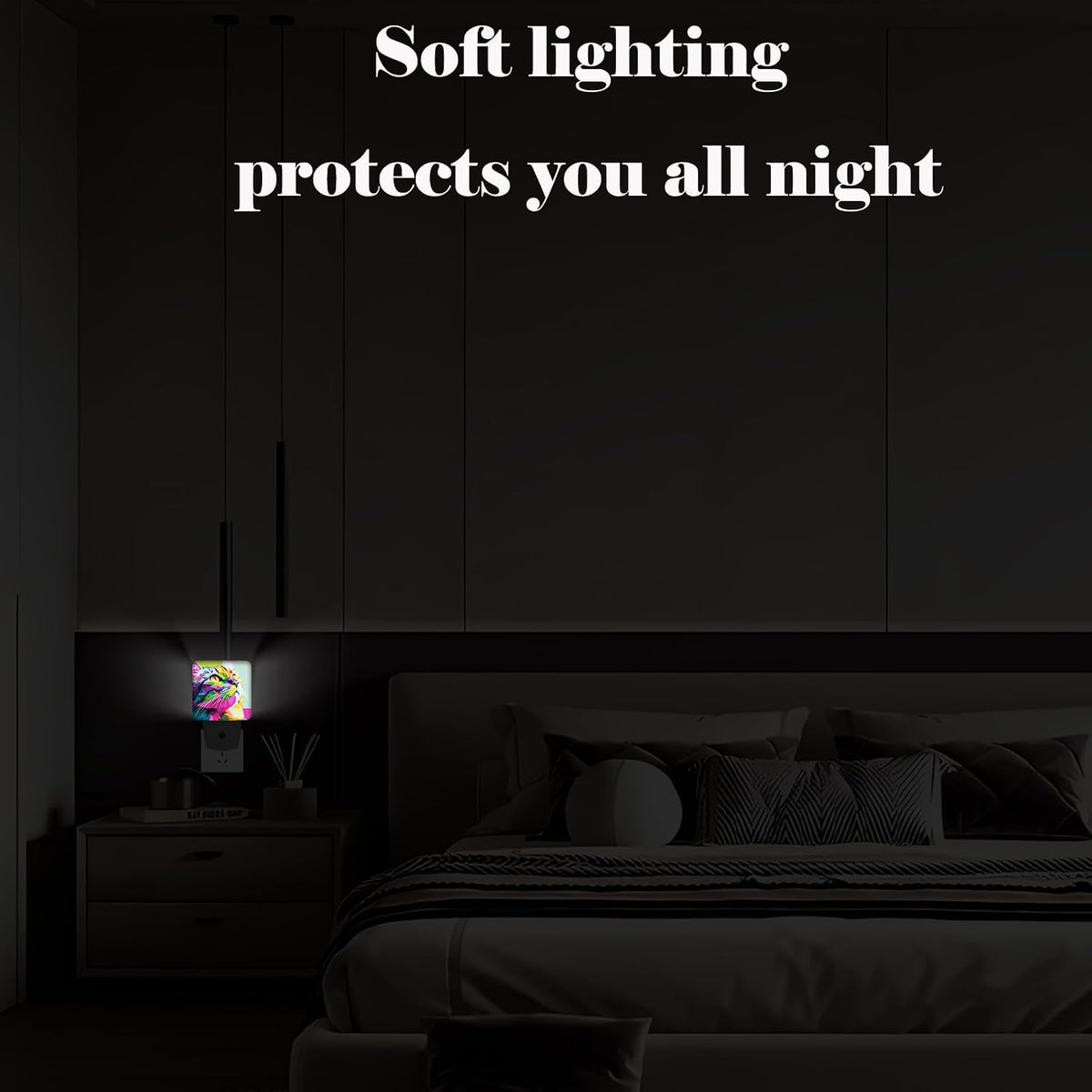 1.24"D x 2.95"W x 4.95"H night lights & ambient lighting, alternate view 5