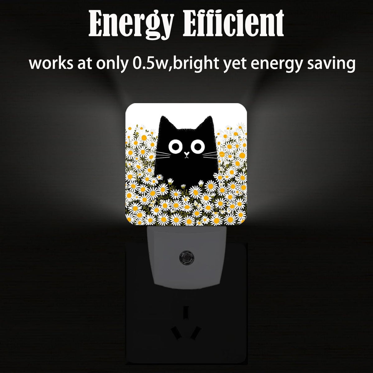 1.24"D x 2.95"W x 4.95"H night lights & ambient lighting, alternate view 3