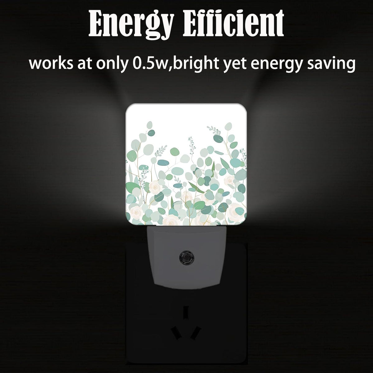 1.96"D x 2.95"W x 4.5"H plastic night lights & ambient lighting, alternate view 4