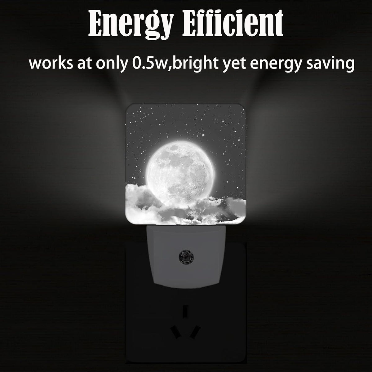 1.96"D x 2.95"W x 4.5"H plastic night lights & ambient lighting, alternate view 4