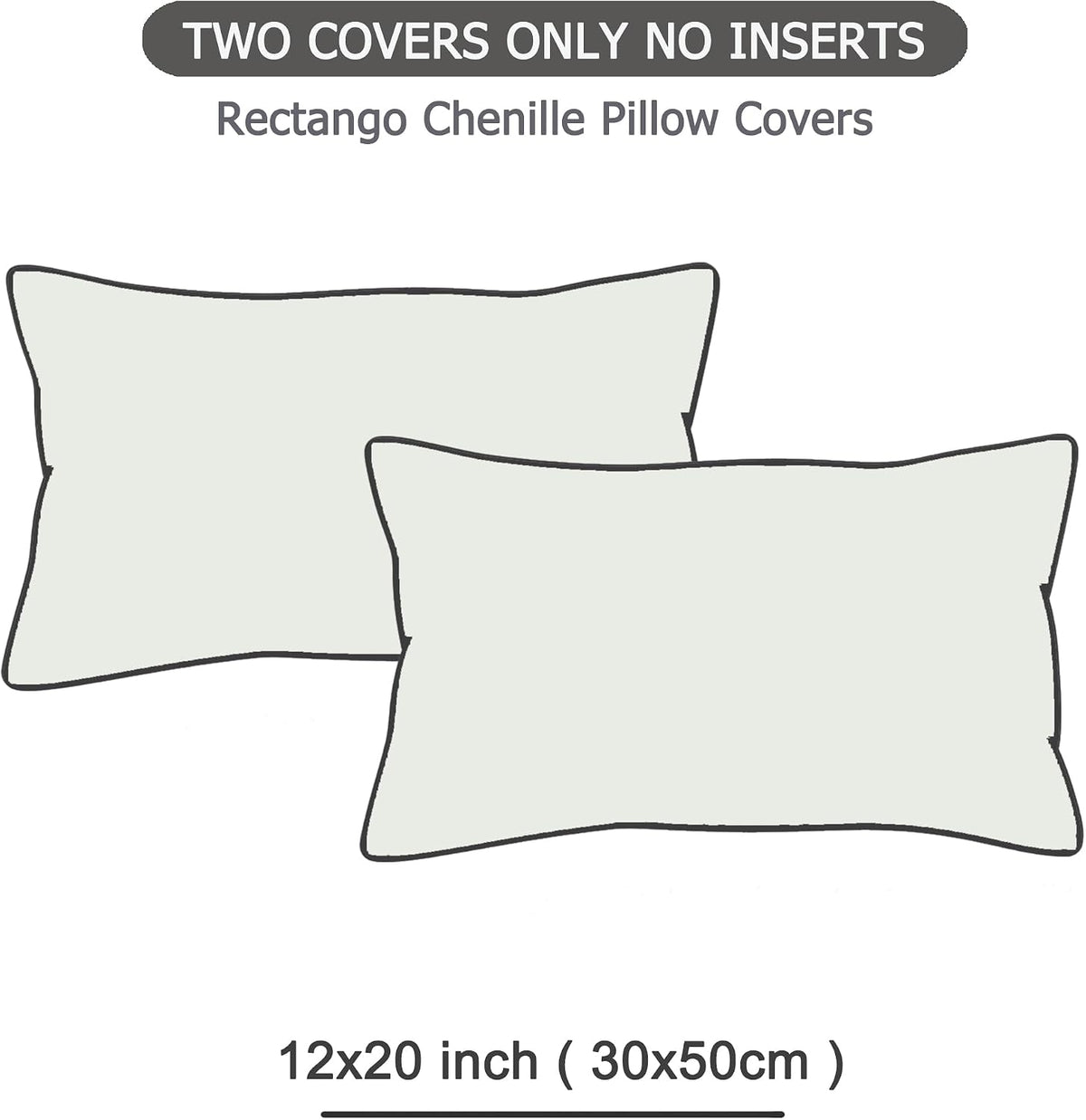 20"L x 12"W polyester throw pillow accessories in Cream, alternate view 2