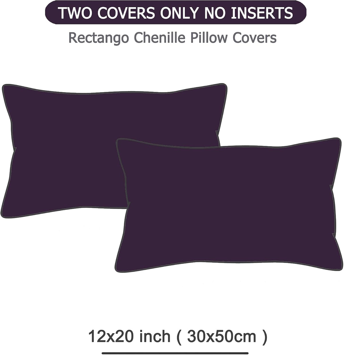 20"L x 12"W polyester throw pillow accessories in Purple, alternate view 2