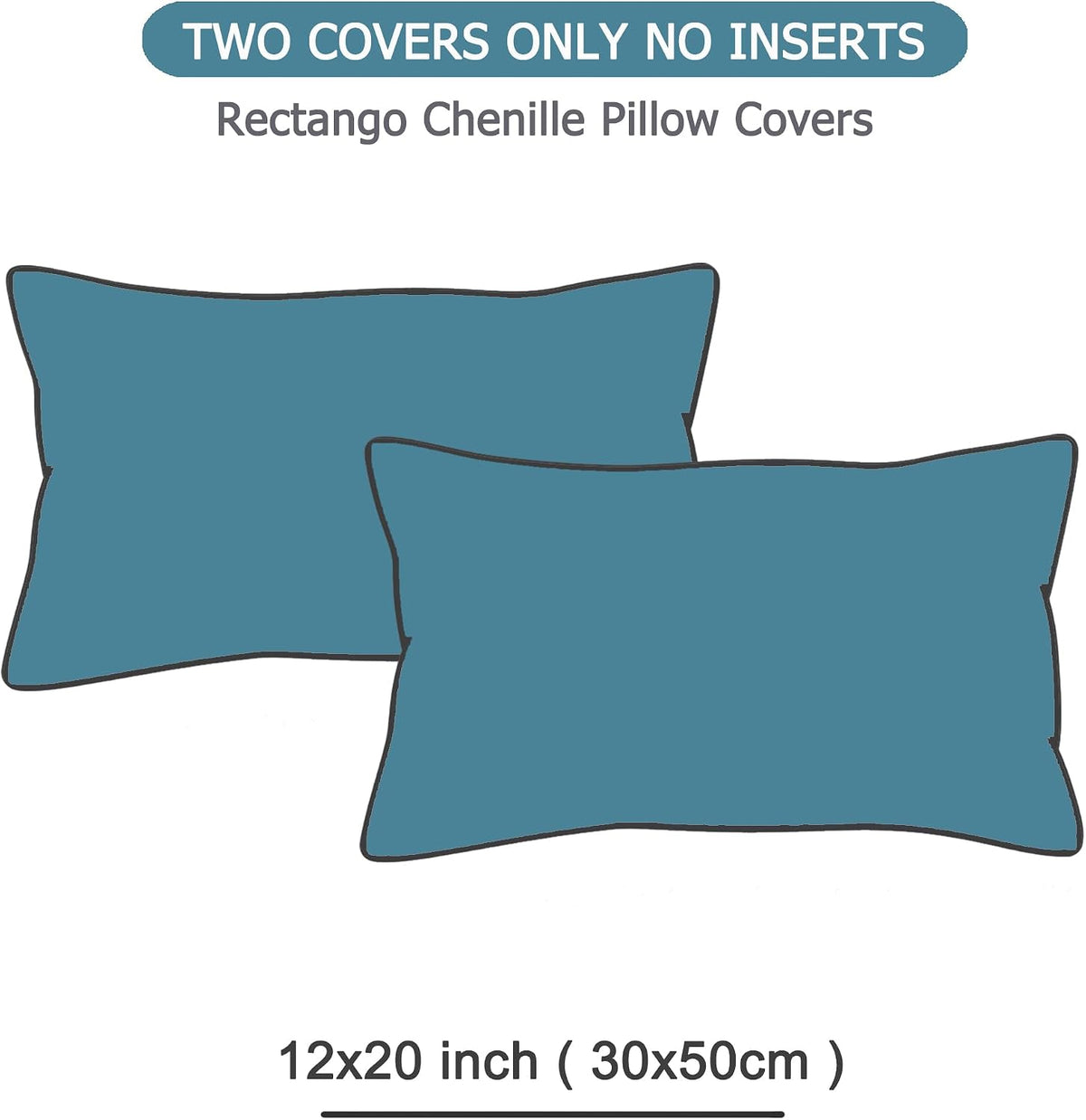 20"L x 12"W polyester throw pillow accessories in Smoke Blue, alternate view 2