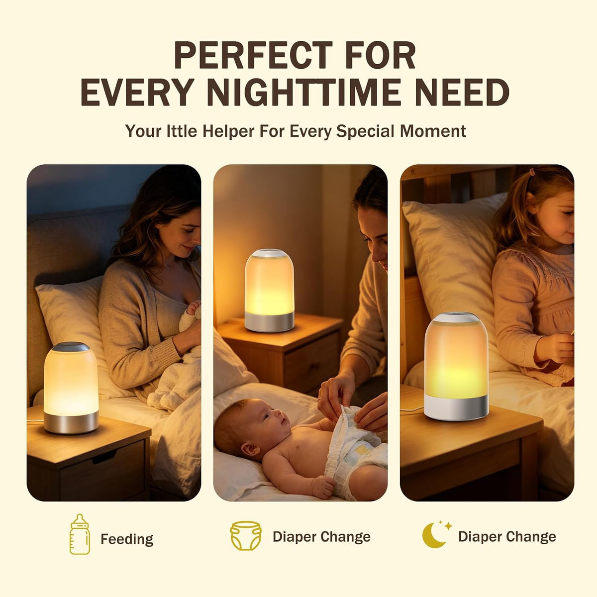 3.9"D x 7.8"W x 5.5"H plastic night lights & ambient lighting, alternate view 8