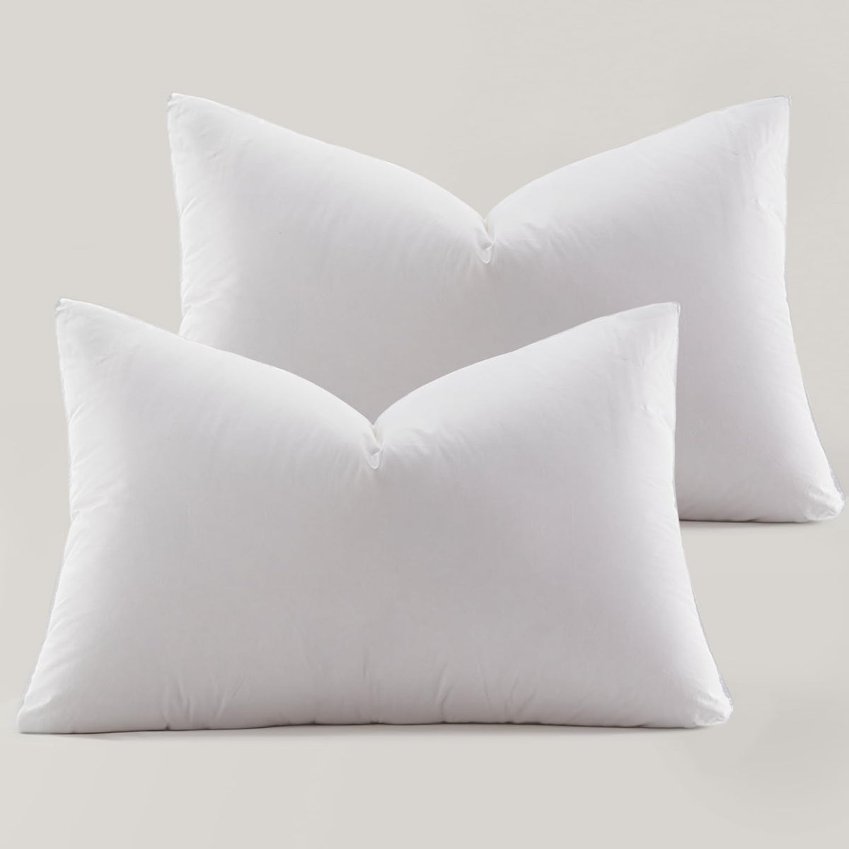 Queen Size down pillows in White
