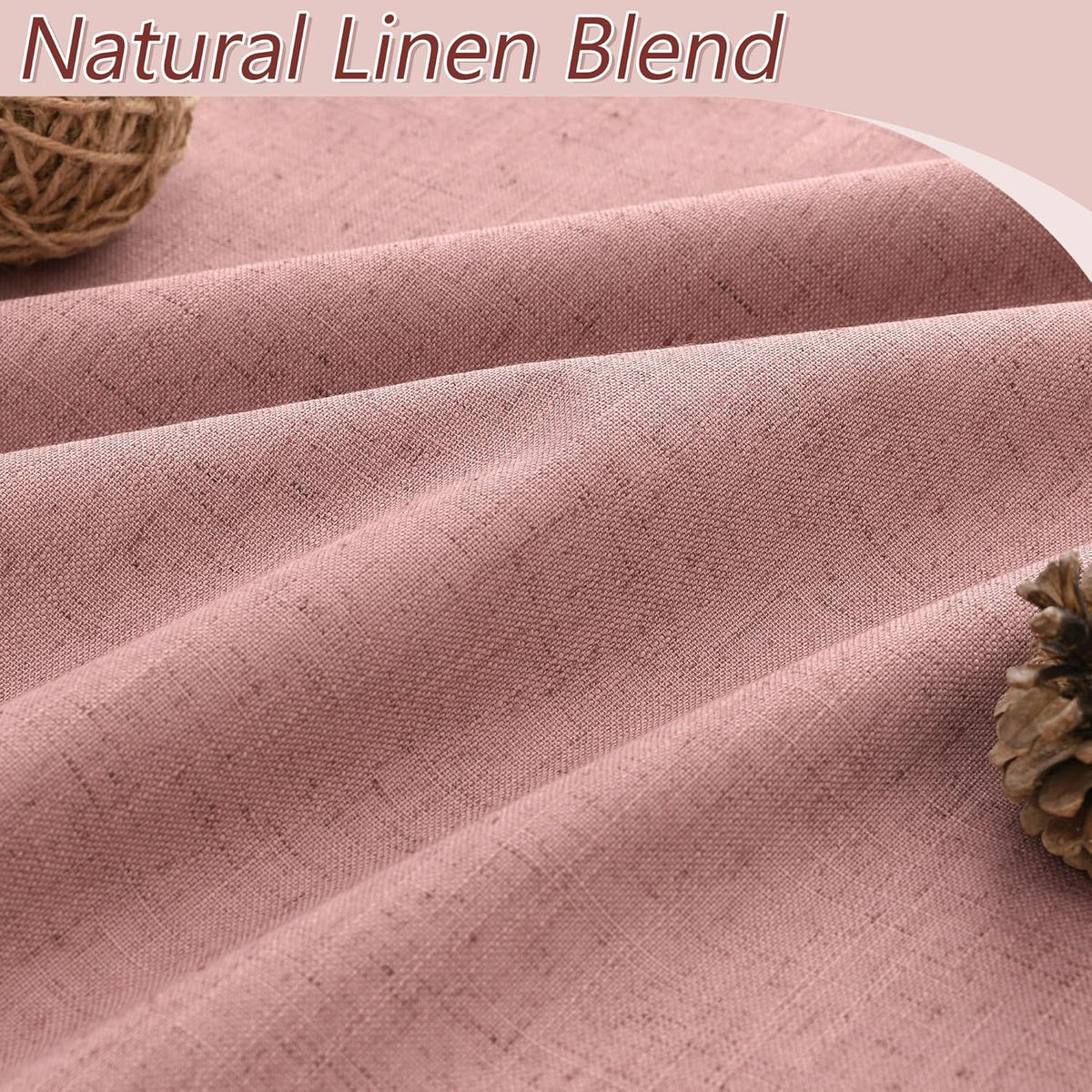 102"L x 52"W linen curtains, alternate view 3