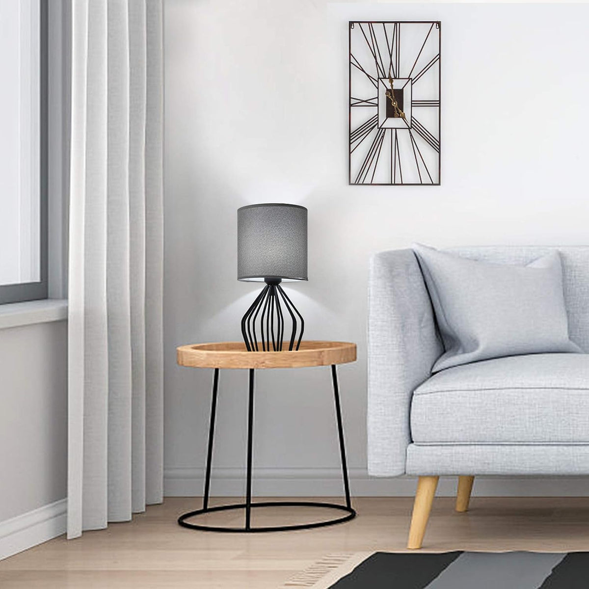 7.09"D x 7.09"W x 14.57"H metal table lamps, alternate view 9