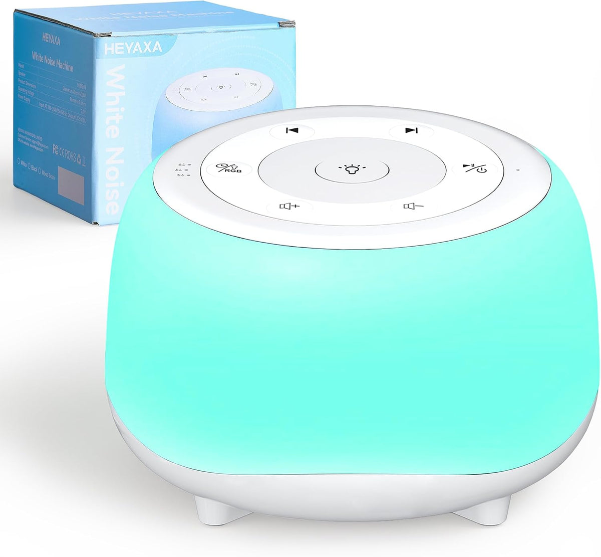 plastic white noise machines in White, alternate view 9