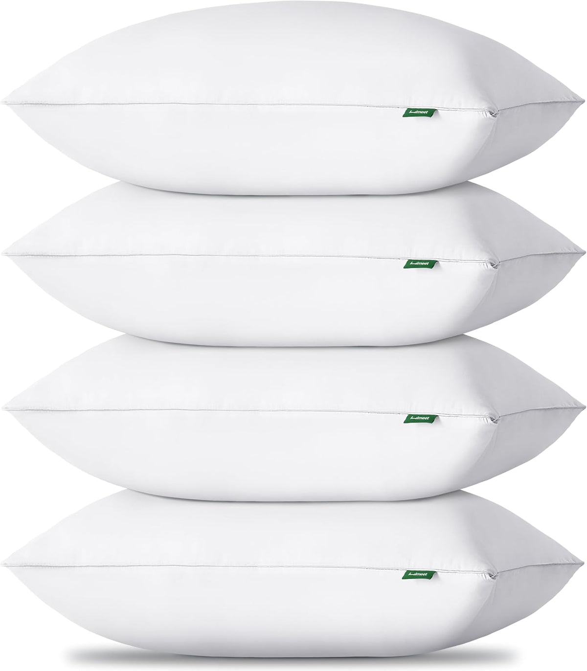 King down alternative pillows in White