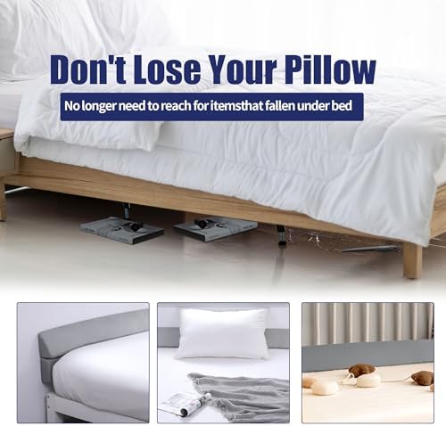 Twin Foldable Bed Gap Wedge Pillow, Light Grey, 39 x 6 x 6 in in Twin (39 x 6 x 6 in) in Light Grey, alternate view 3