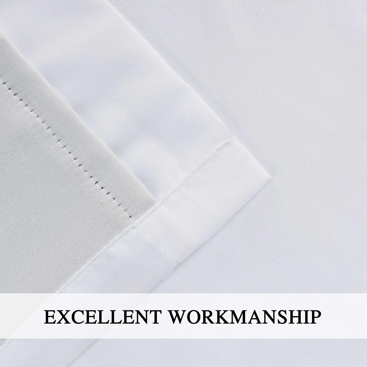 84"L x 54"W plastic curtains in White, alternate view 7