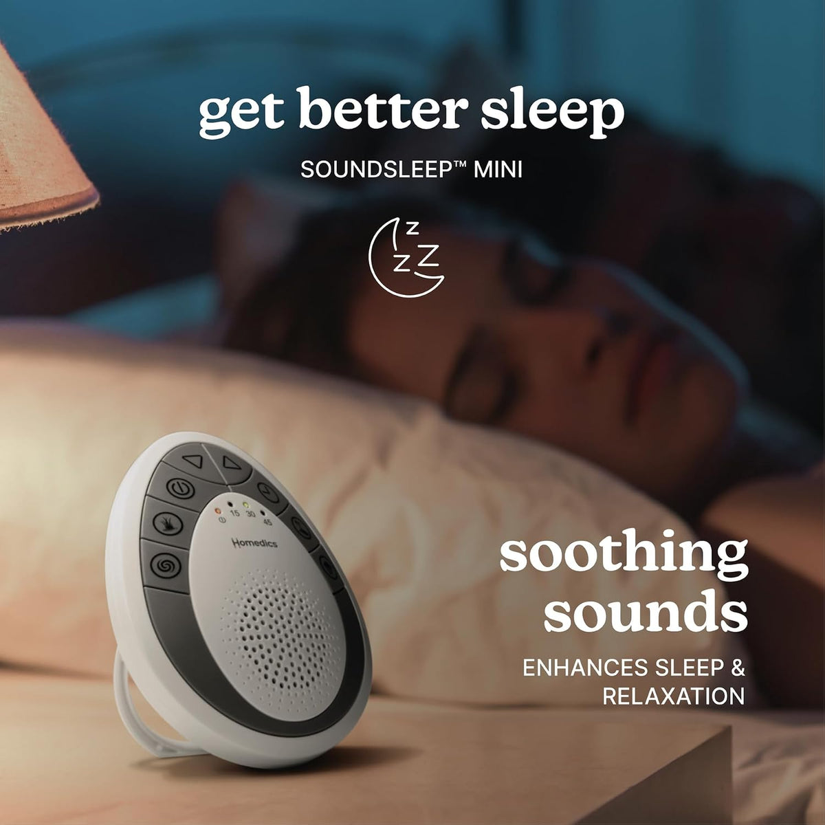 plastic white noise machines in White and Grey, alternate view 2