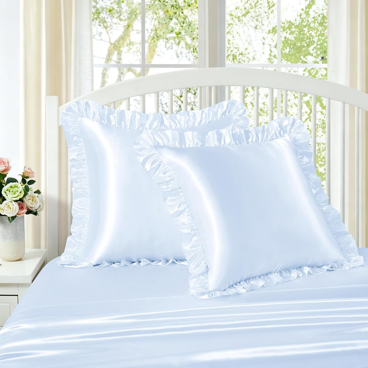 Euro - 26 x 26 Inch satin pillowcases, alternate view 2