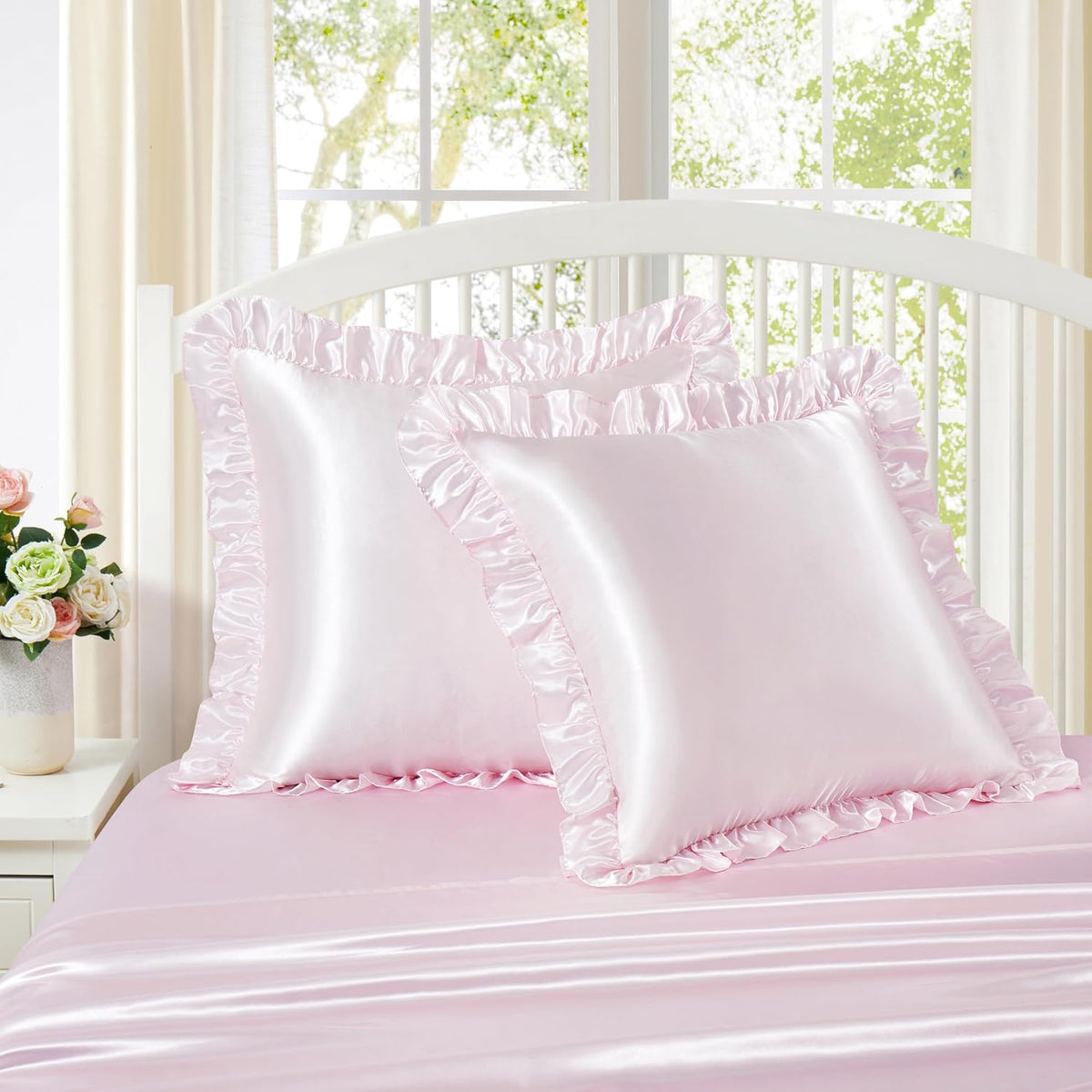 Euro - 26 x 26 Inch satin pillowcases, alternate view 2