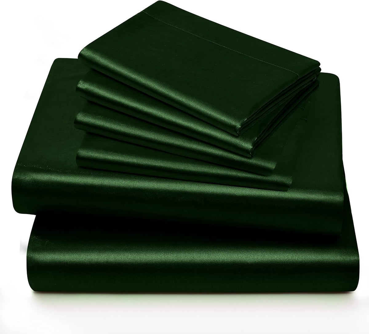 Full silk bedding sets in Emerald Green, alternate view 4