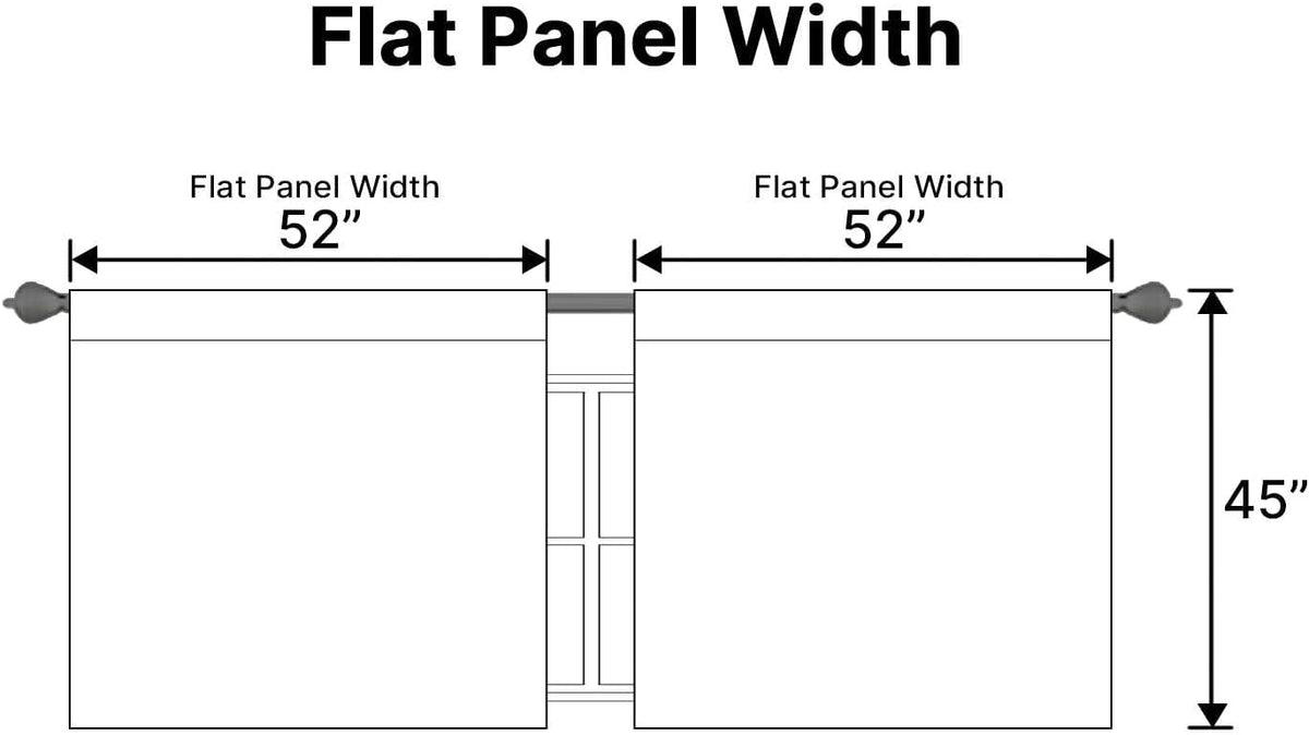 45"L x 52"W microfiber curtains in White, alternate view 6