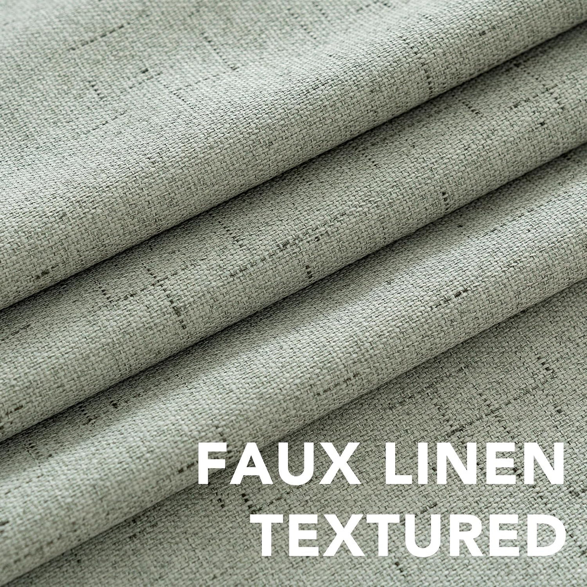 63"L x 52"W linen curtains in Sage, alternate view 4