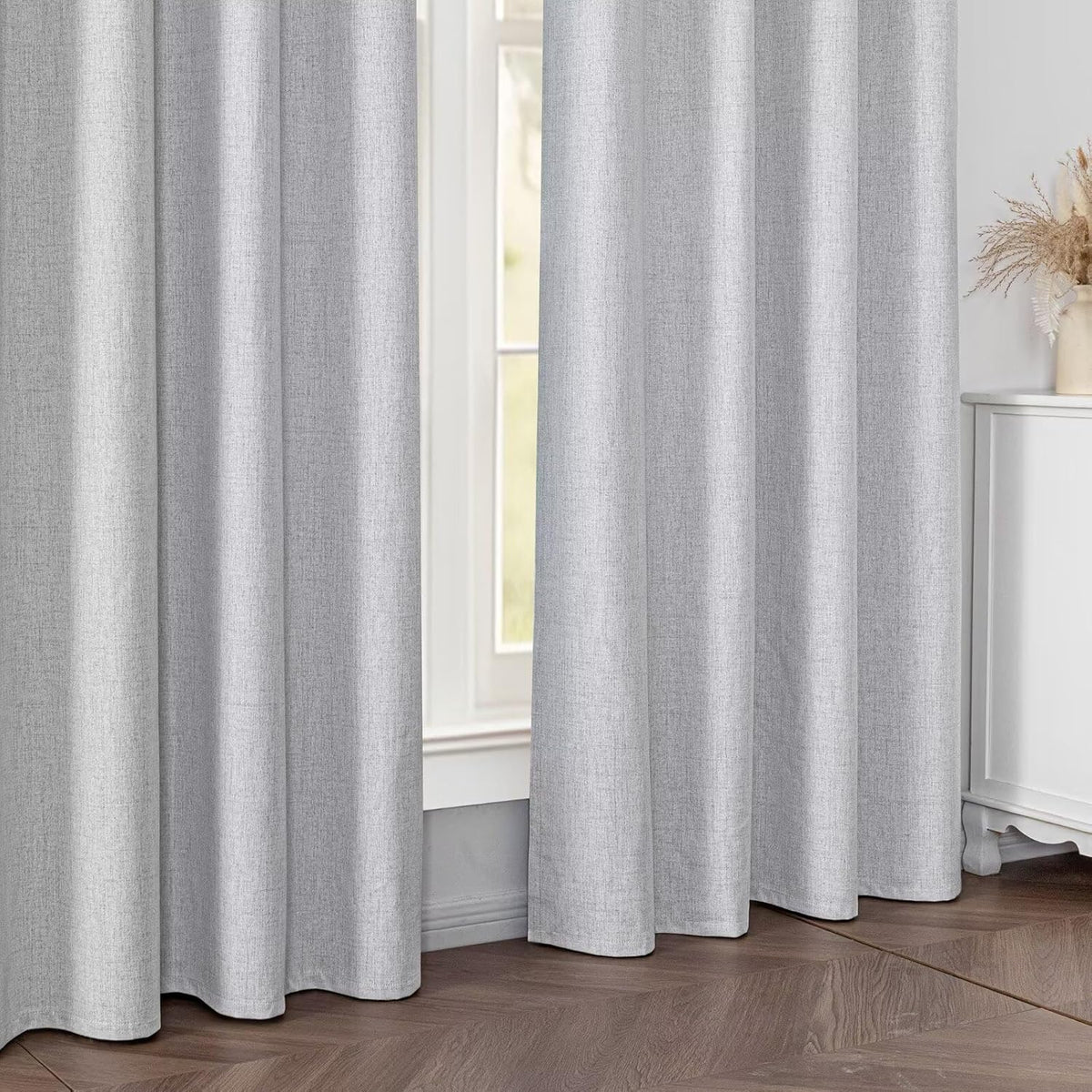 108"L x 100"W polyester curtains in Total Blackout | Off-white, alternate view 7