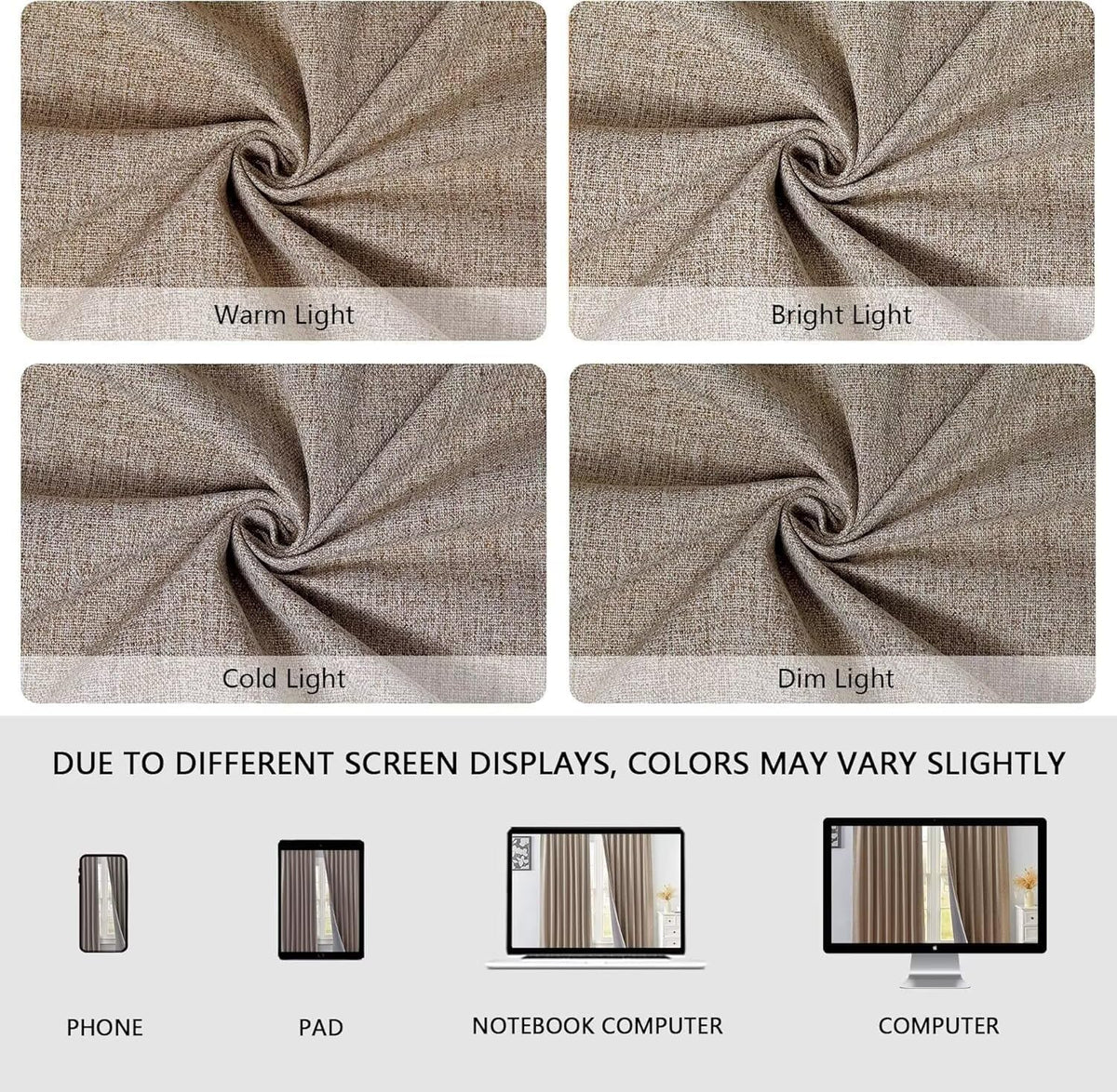 96"L x 40"W polyester curtains, alternate view 9