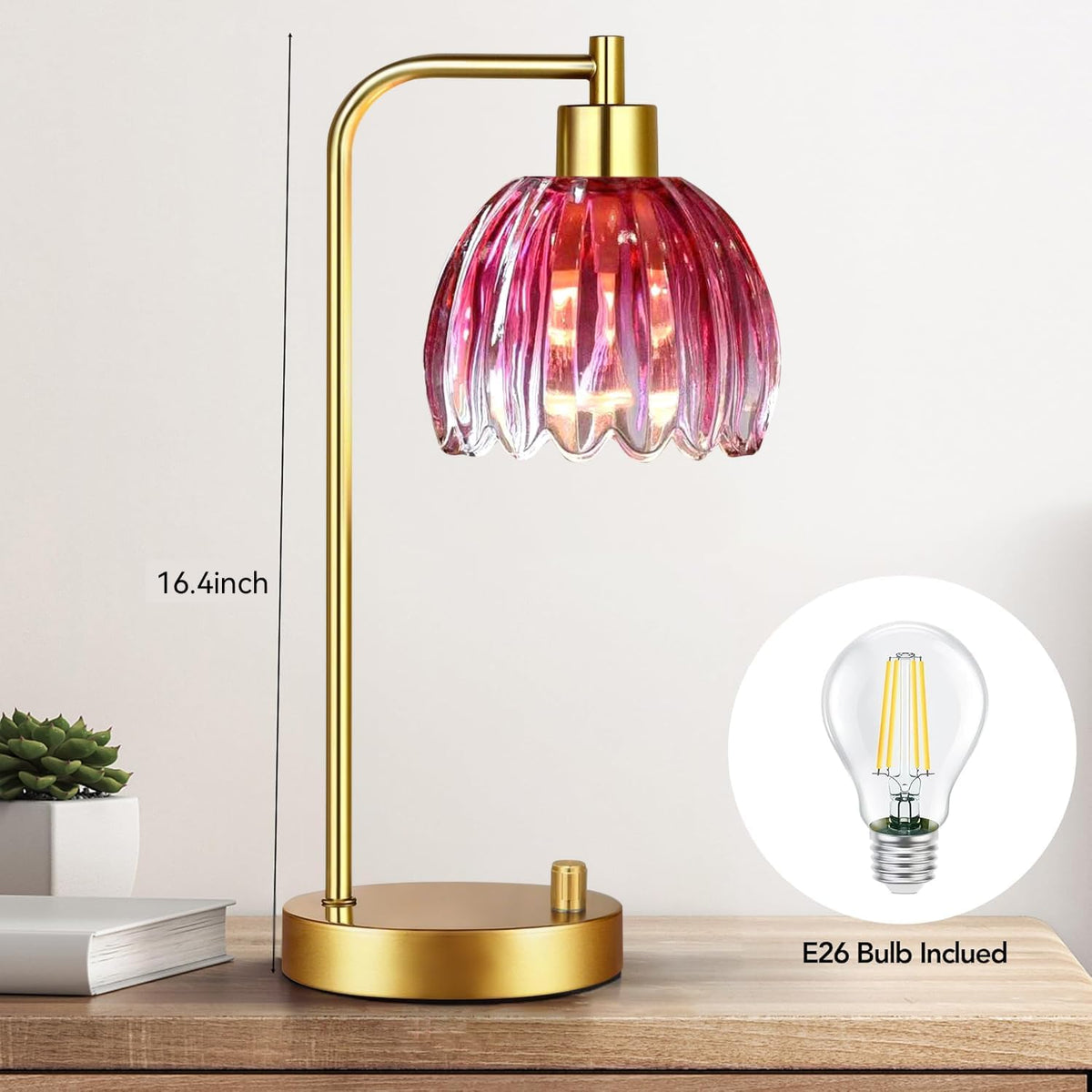 2"D x 1"W x 2"H metal table lamps, alternate view 4