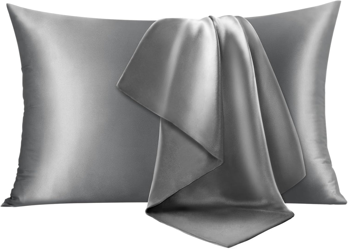 2 Pack Queen (20" x 30") silk pillowcases