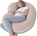 Large polyester pregnancy & maternity pillows in Natural Pink
