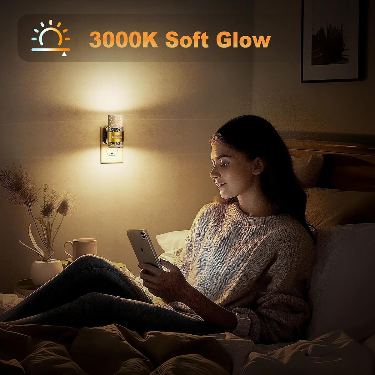 0.35"D x 0.45"W x 0.34"H night lights & ambient lighting, alternate view 4