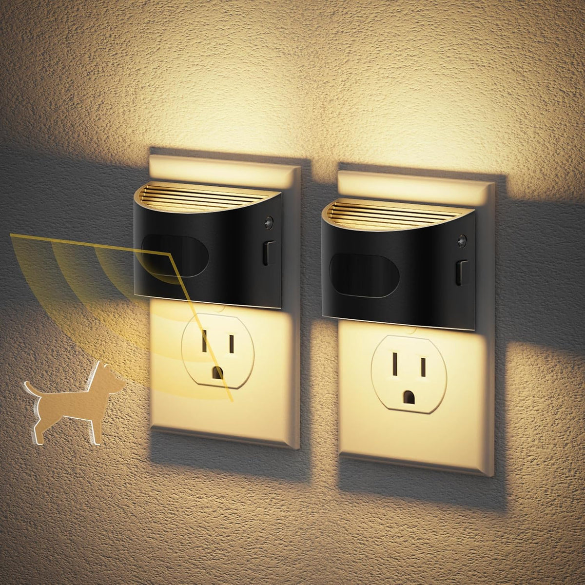 0.35"D x 0.45"W x 0.34"H plastic night lights & ambient lighting