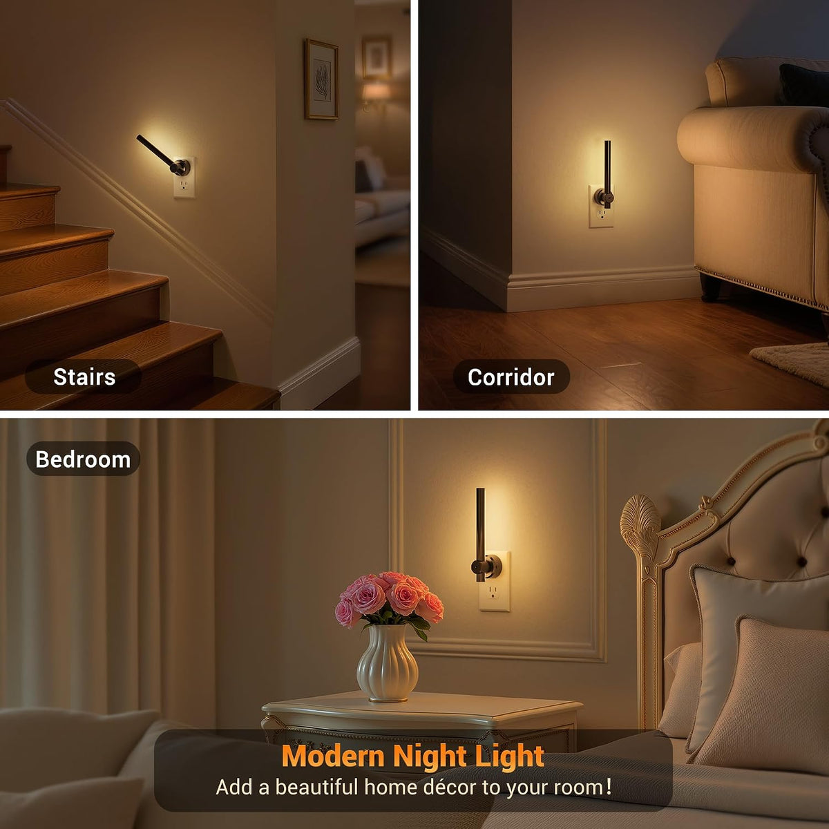 0.35"D x 0.45"W x 0.34"H plastic night lights & ambient lighting, alternate view 6