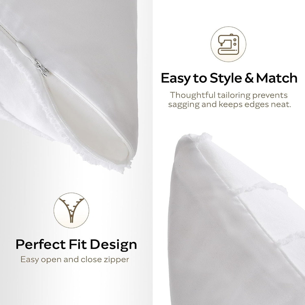 12" x 20" polyester pillowcases, alternate view 3