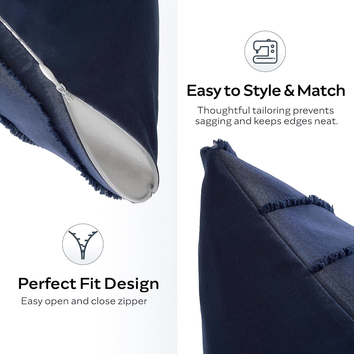 18" x 18" polyester pillowcases, alternate view 3