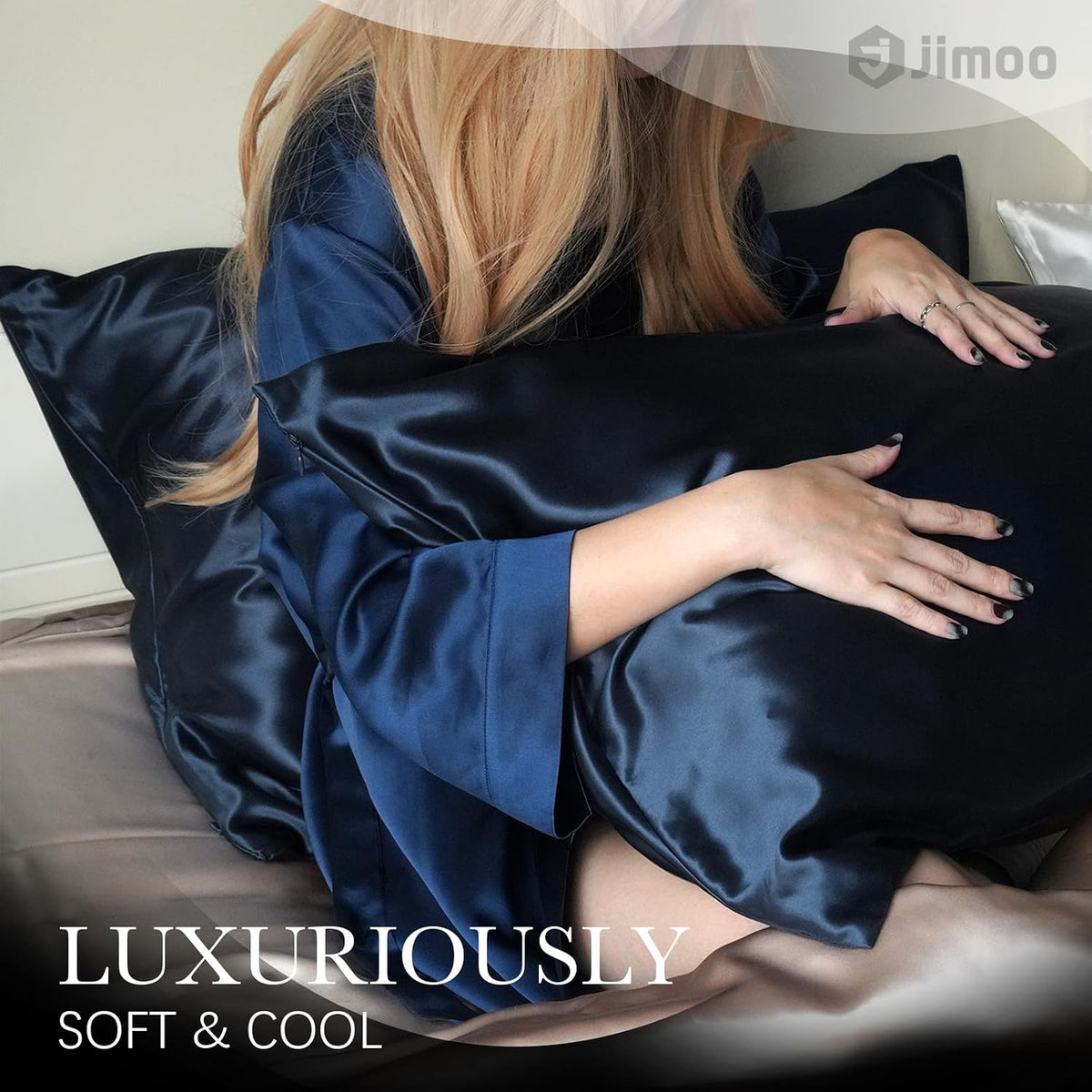 Queen 20''×30'' silk pillowcases, alternate view 2