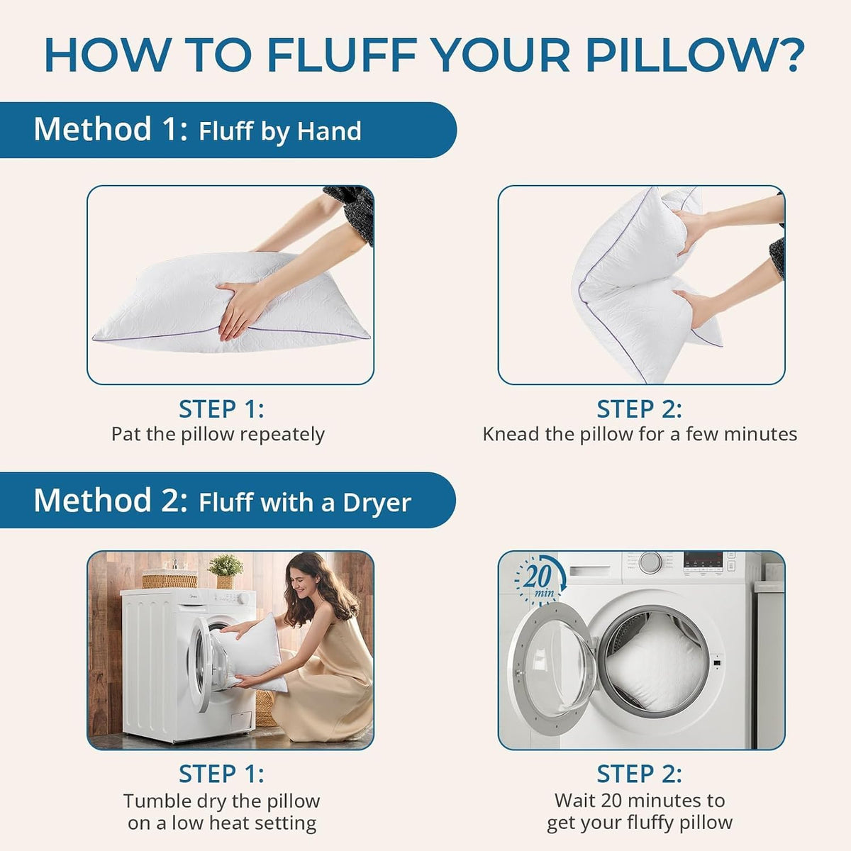 King polyester pillows in White, alternate view 8