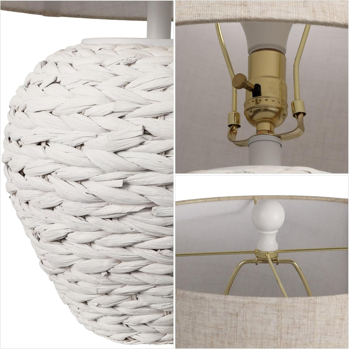 16"D x 16"W x 24.5"H table lamps, alternate view 6