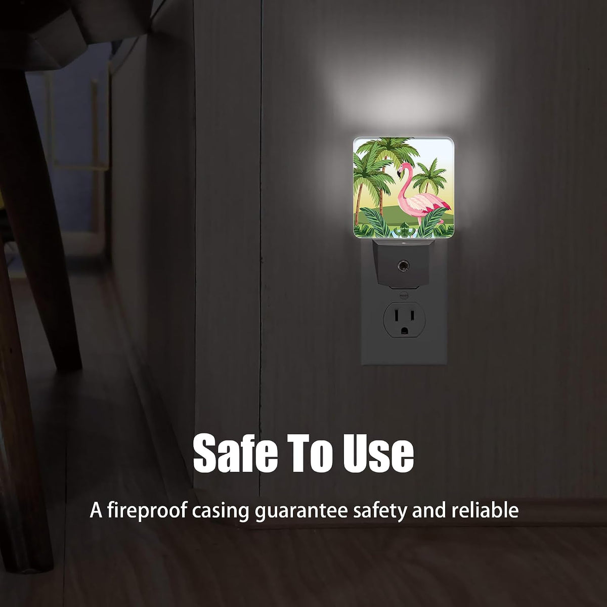 2"D x 3"W x 4.5"H plastic night lights & ambient lighting, alternate view 6