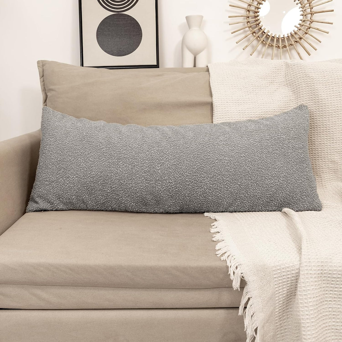 54" x 20" polyester throw pillow accessories, alternate view 7