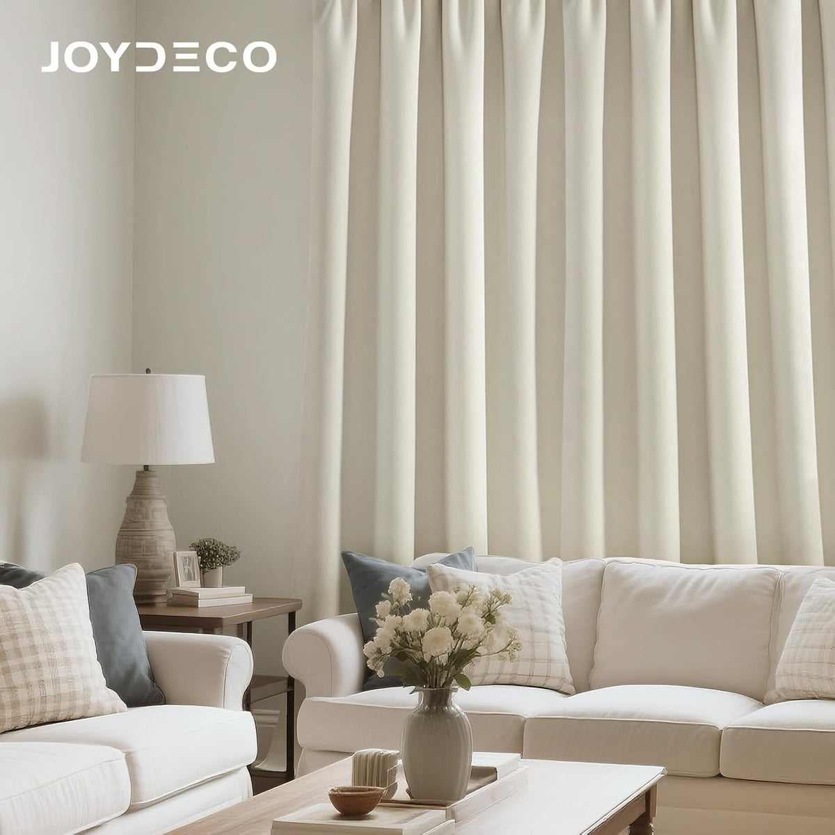 108"L x 52"W velvet curtains in Rod Pocket | Mousse White, alternate view 4