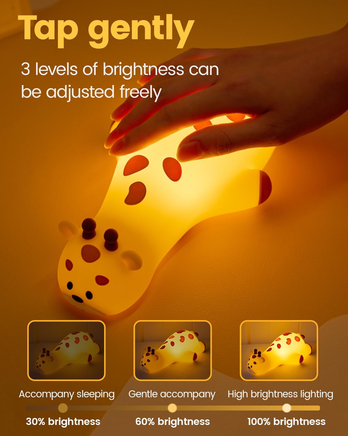 joyful xinghai 7.87"D x 4.41"W x 2.67"H plastic night lights & ambient lighting, alternate view 4