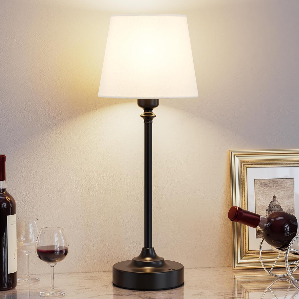 5.9"D x 5.9"W x 15.8"H metal table lamps