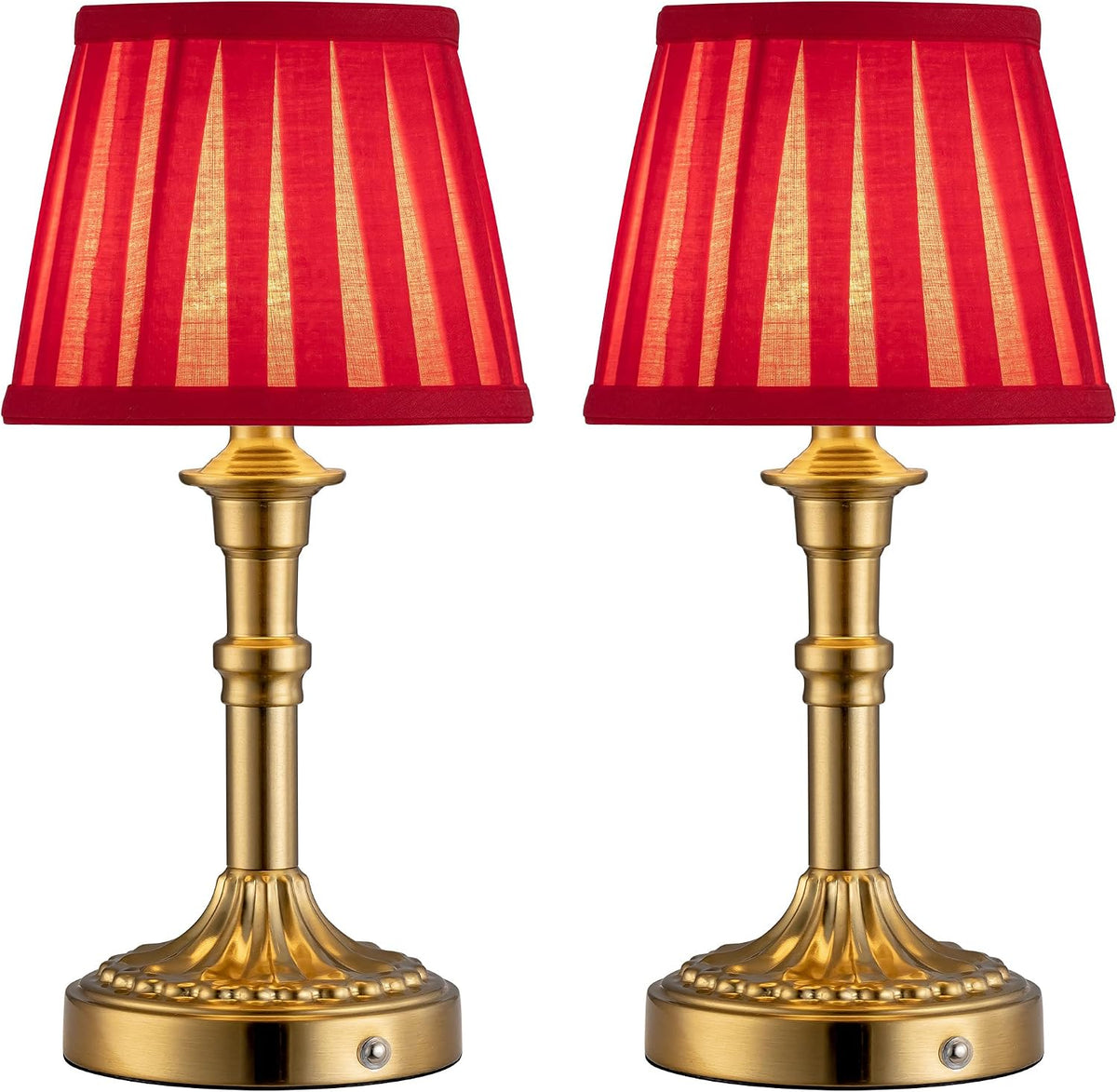 6.4"D x 6.4"W x 13"H metal table lamps