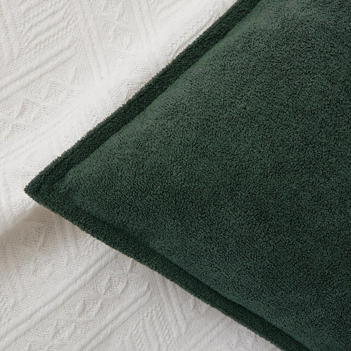 18"L x 18"W polyester throw pillow accessories in Dark Green, alternate view 4
