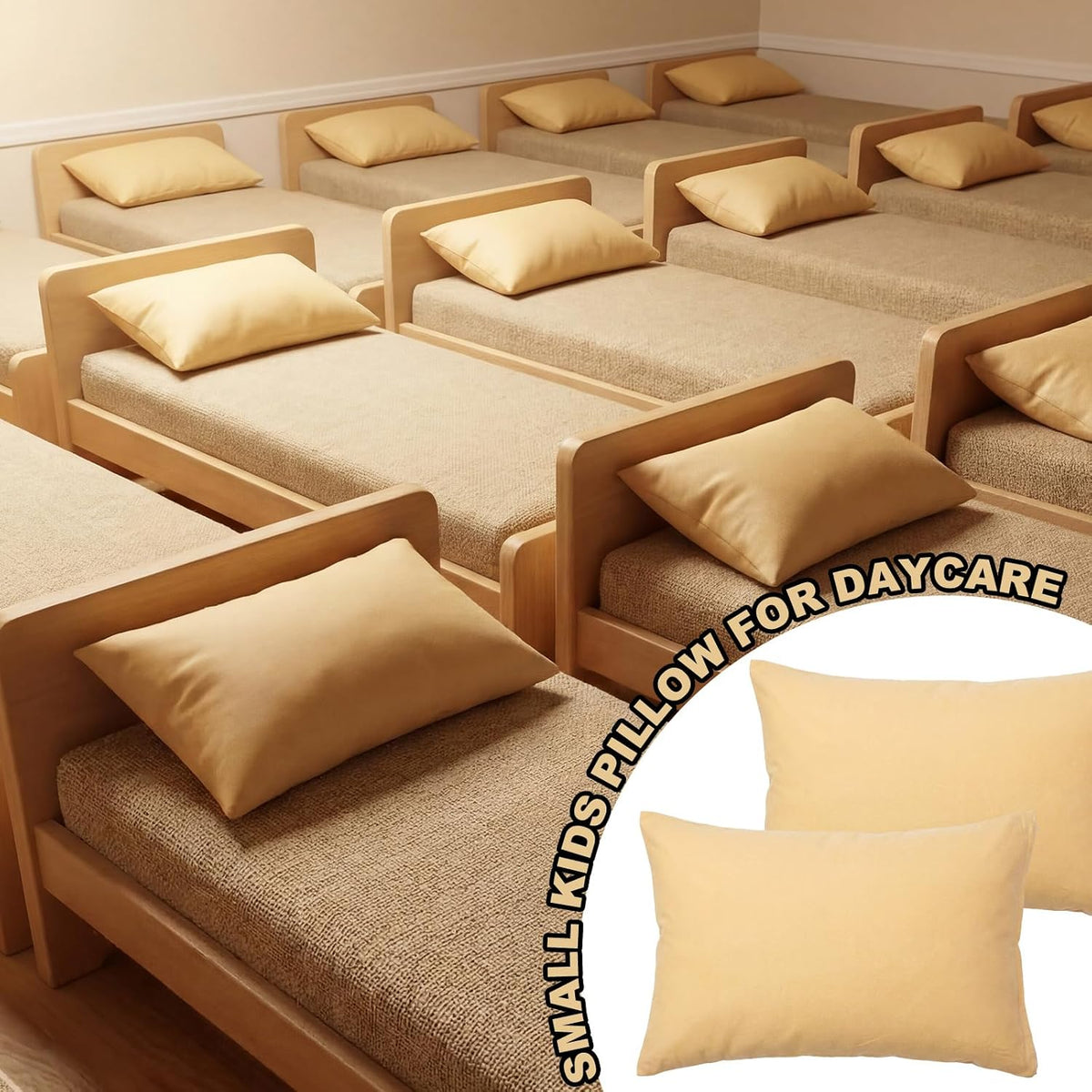 14 x 9 inches microfiber pillows in Gold, alternate view 3