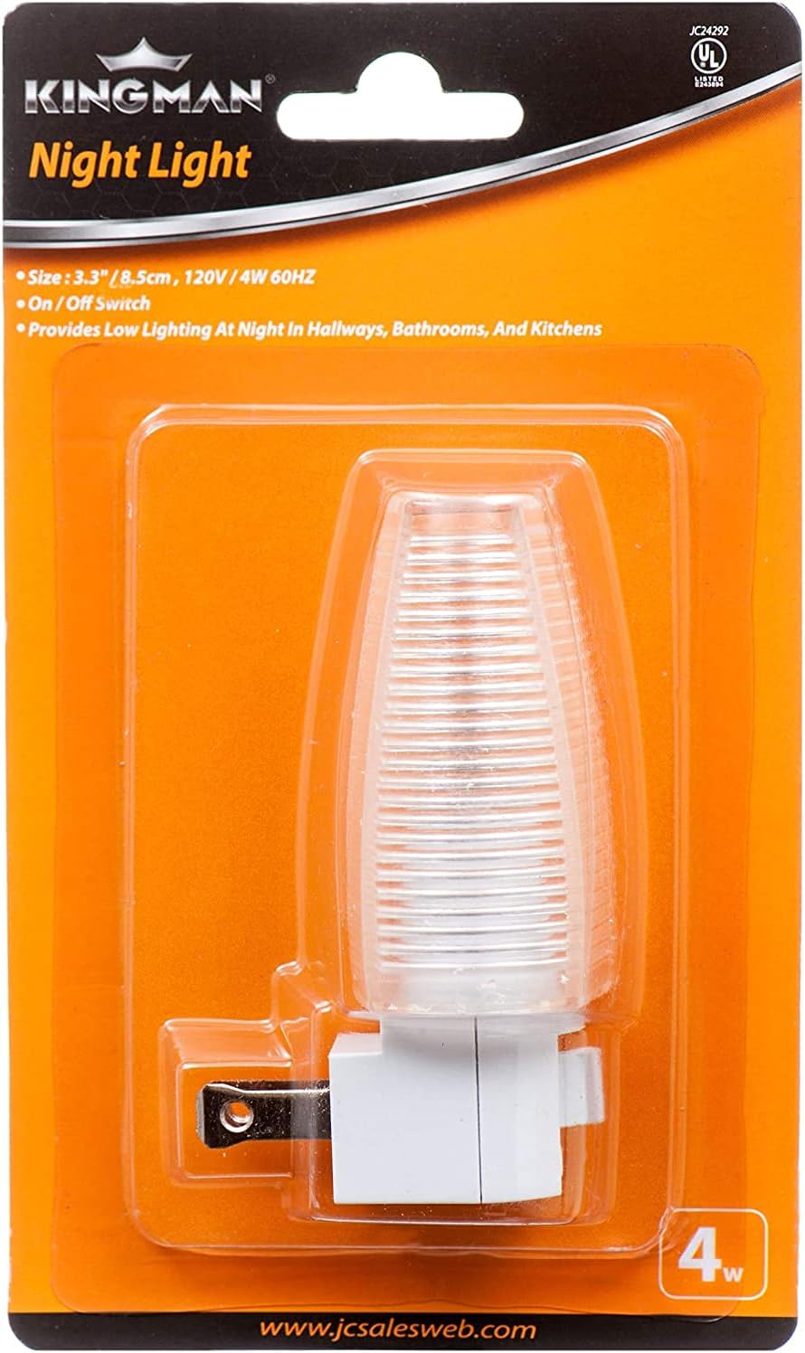 1.19"D x 1.25"W x 3.35"H plastic night lights & ambient lighting