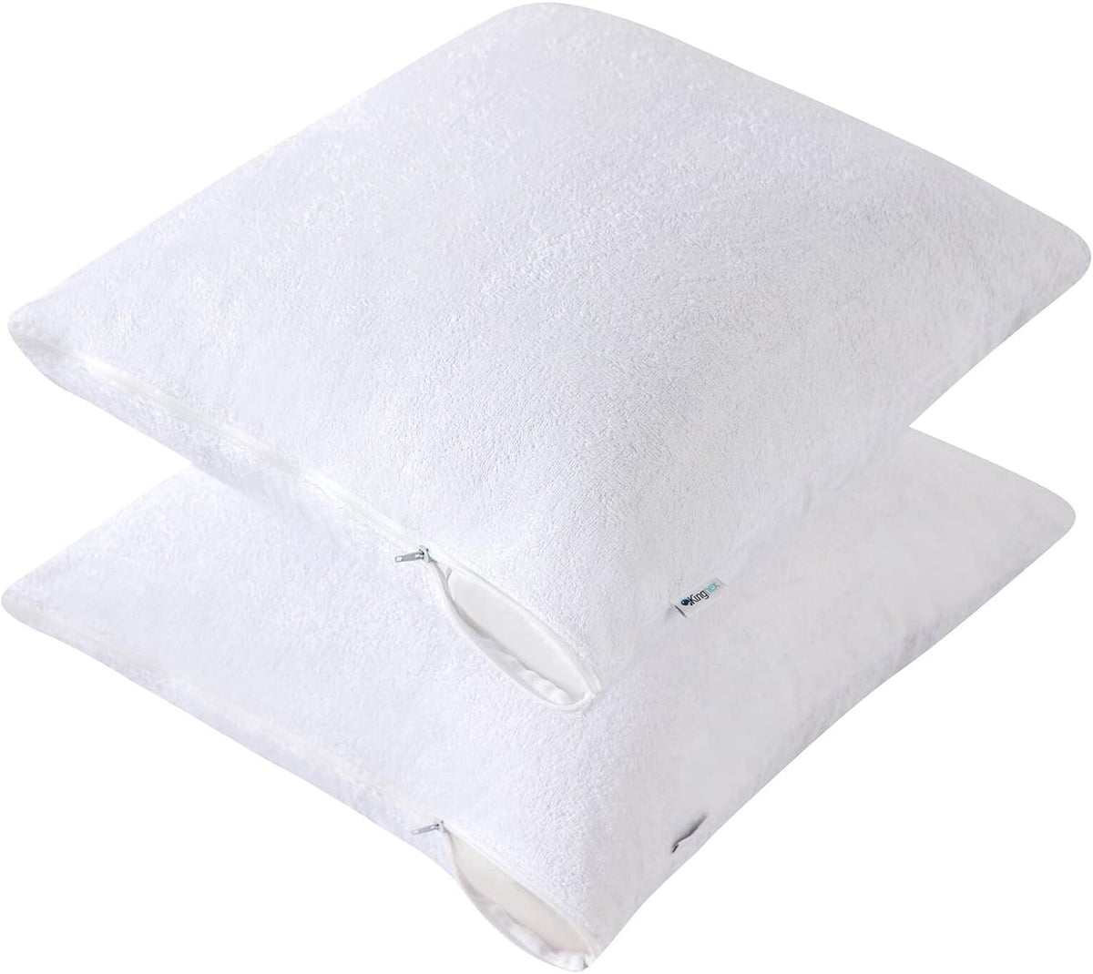 2 Pack (28x28) pillowcases in White, alternate view 3