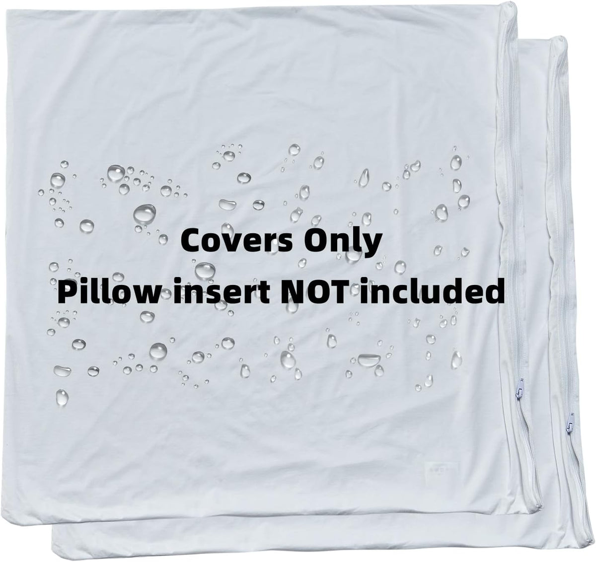 2 Pack Euro (26 x 26) bamboo viscose pillowcases in White(smooth Surface), alternate view 2