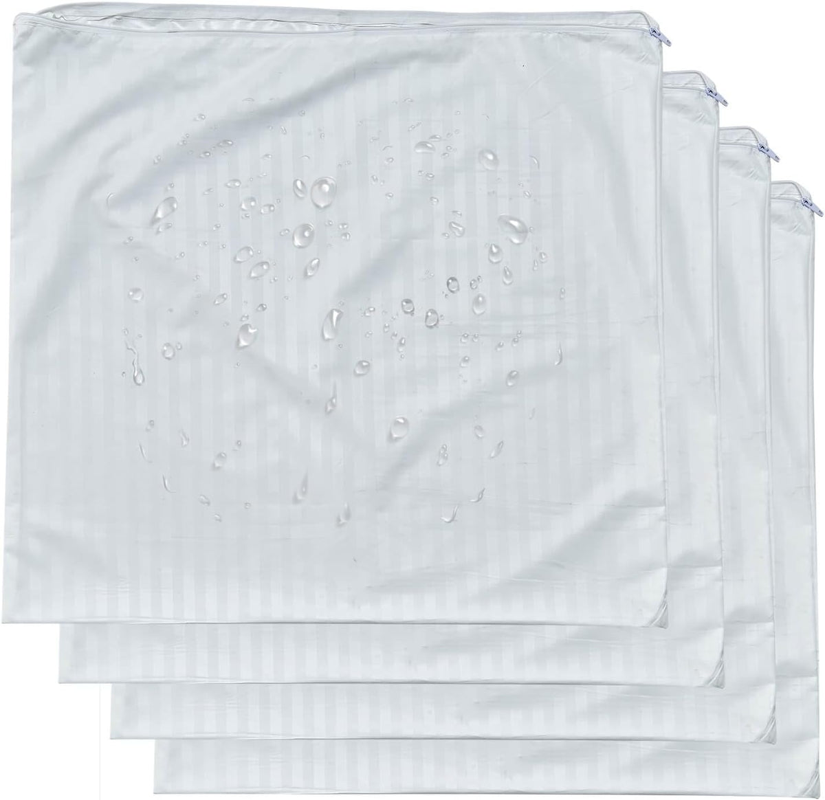 20x20 4 Pack polyester pillowcases in White