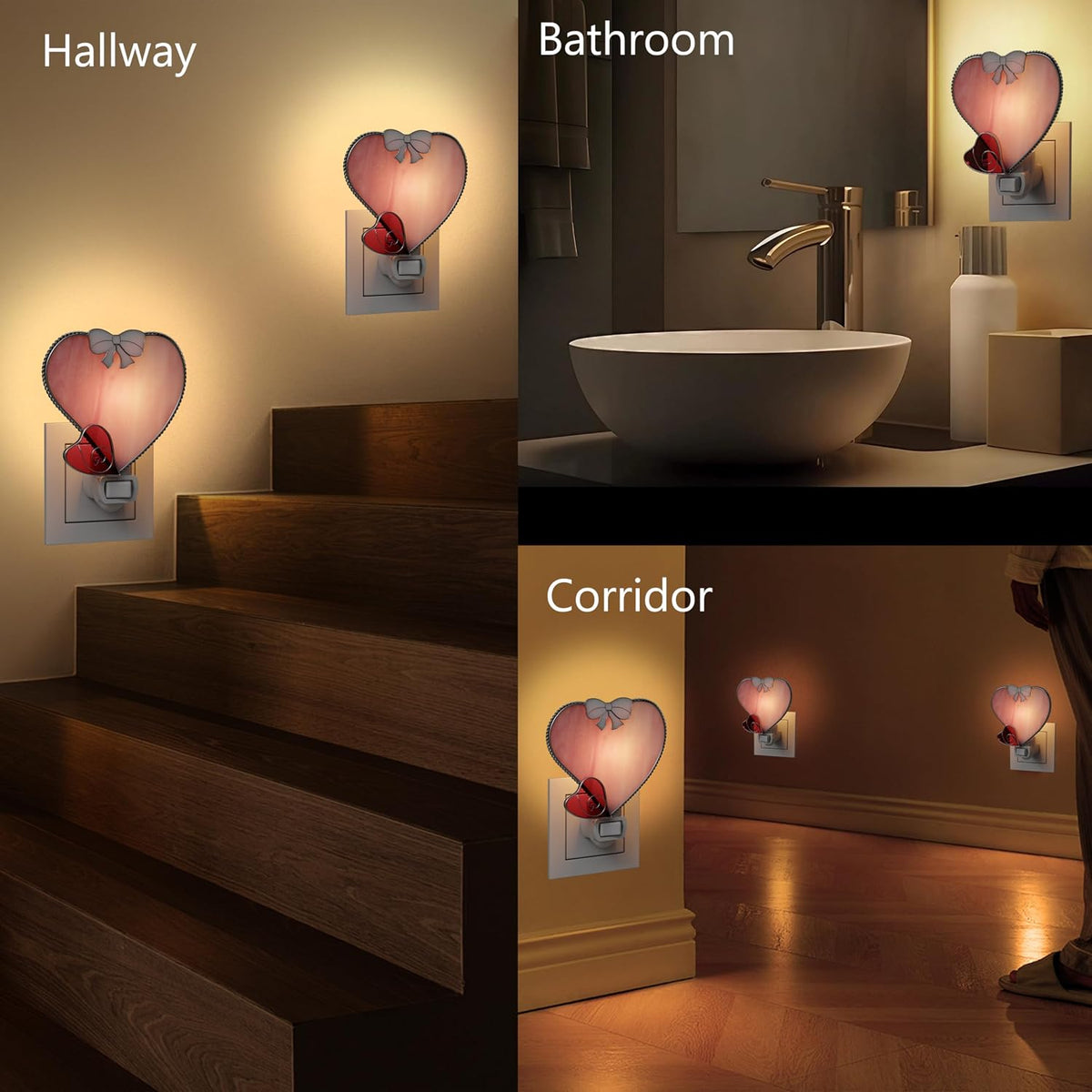 4.5"D x 2"W x 6"H metal night lights & ambient lighting, alternate view 8