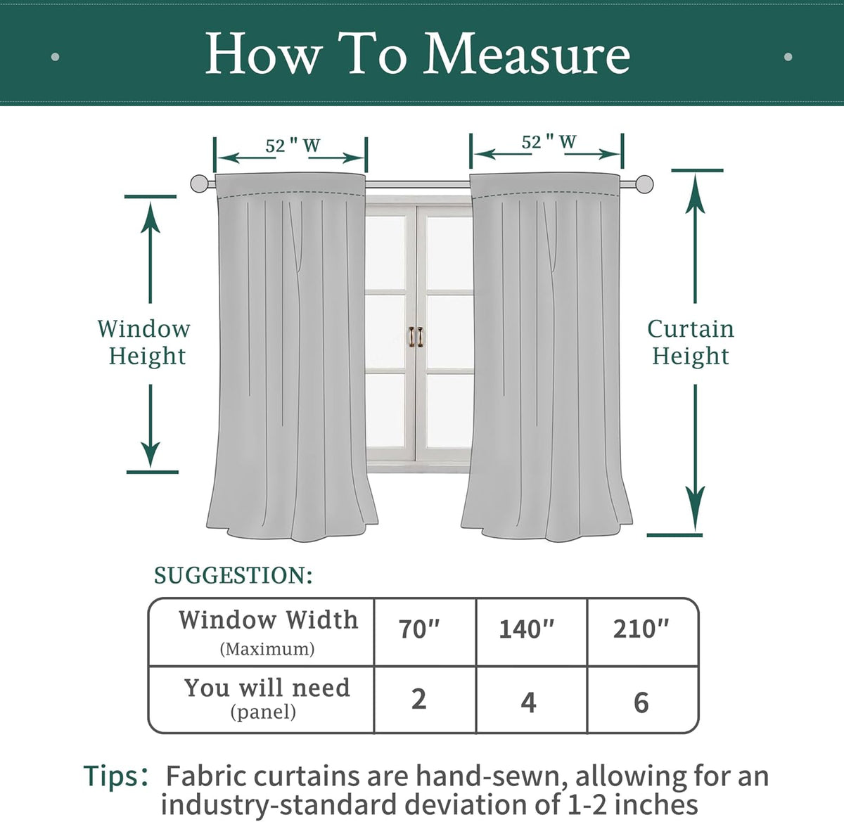 96"L x 52"W velvet curtains in Teal, alternate view 8