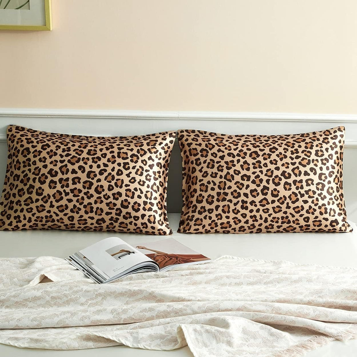 King(20"x36",2pcs) satin pillowcases, alternate view 5